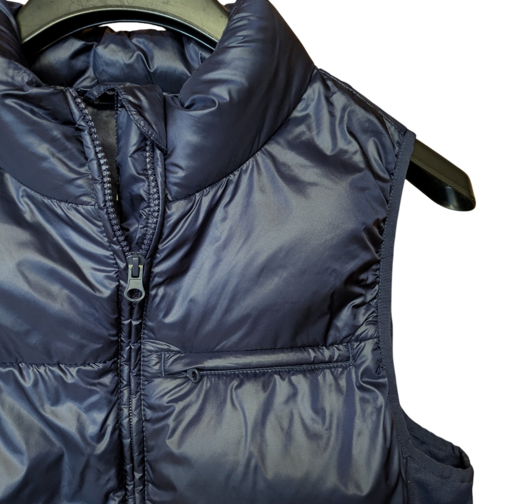 Fabletics Elliot Packable Winter Puffer Vest Navy… - image 2
